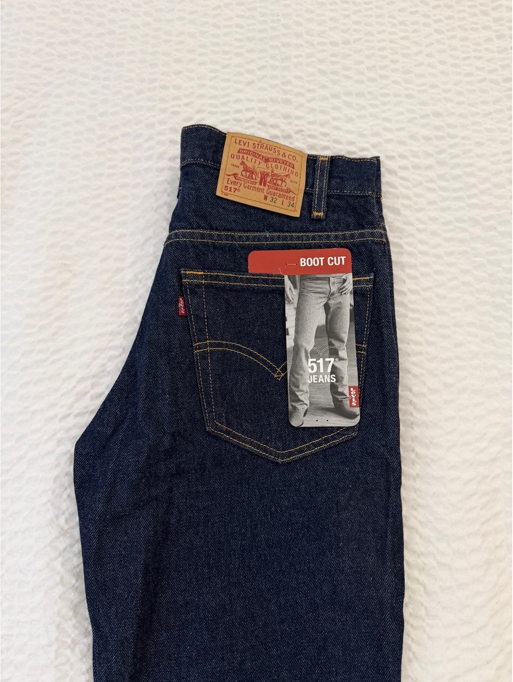 NWT Levi's 517 Bootcut Men's Jeans 32x34 Dark Wash Denim